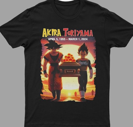 Akira Toriyama T-Shirt Unisex, RIP Akira Toriyama, Dragon Ball Z Shirt