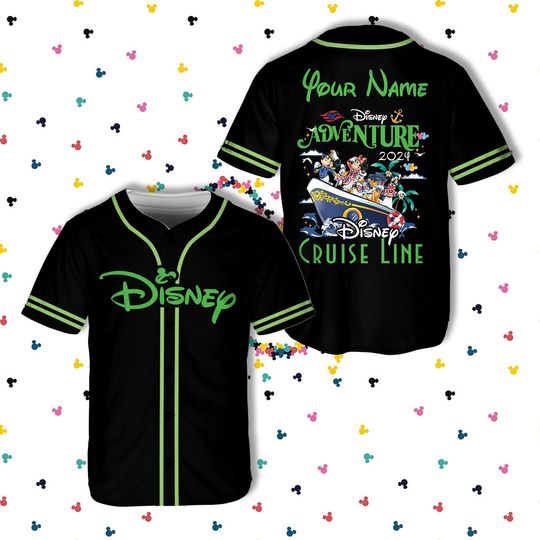 Custom Ddisneyland Baseball Jersey Disneyy Cruise Vacation Matching Shirt
