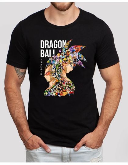 Anime DBZ Goku & Vegeta Shirt, Dragon Ball Graphic Tee