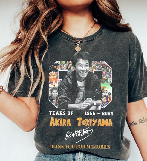 Akira Toriyama Shirt, Akira Toriyama RIP, Akira Toriyama
