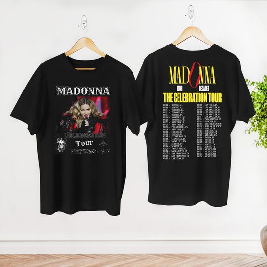 Madonna Concert 2024 Unisex Shirt, Madonna The Celebration 2024 Tour Shirt