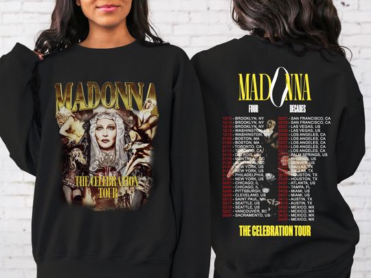 Madonna The Celebration Tour 2024 Two-Sided Sweatshirt
