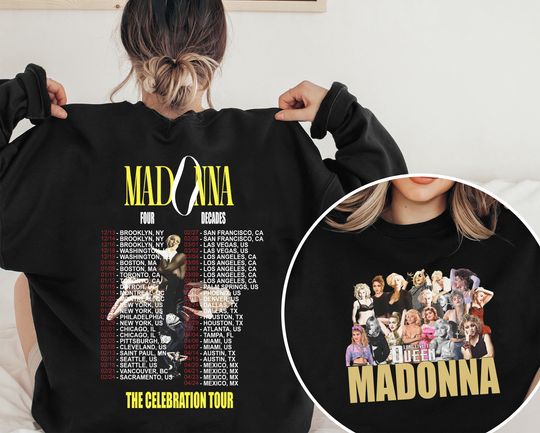 Madonna The Celebration Tour Four Decades Music Tour 2024 Sweatshirt
