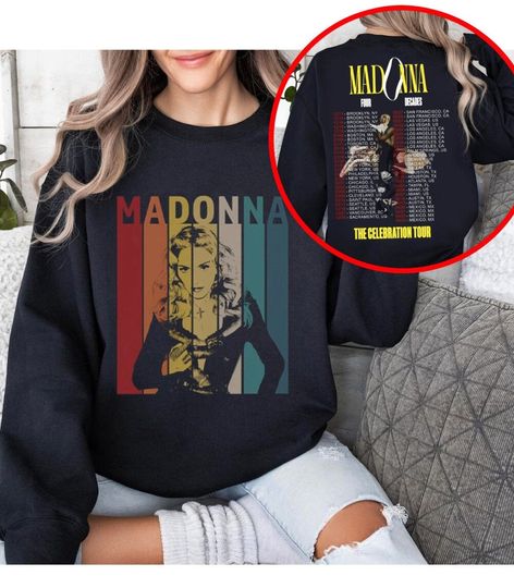 Madonna 90s Vintage Shirt, 2024 Tour Madonna The Celebration