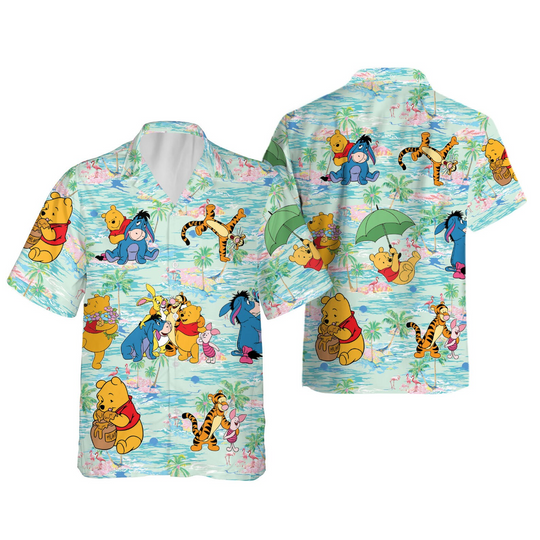 Winnie The Pooh Disney Hawaiian Shirt, Disney Aloha Shirt