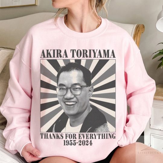 Akira Toriyama Comfort Color Shirt, Akira Toriyama 1955 To 2024 Sweatshirt
