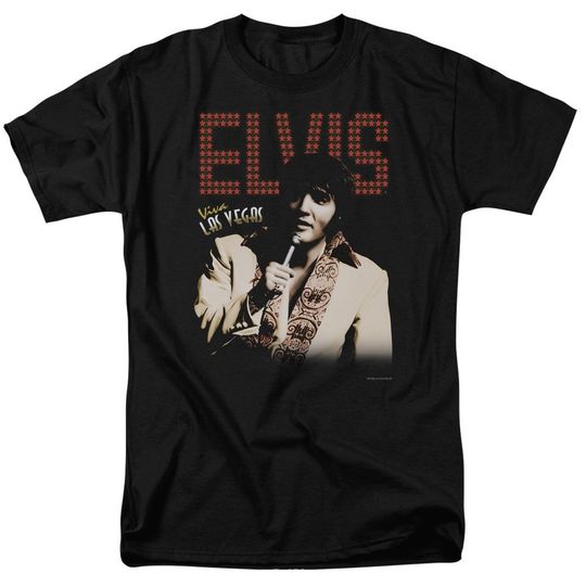 Elvis Presley Viva Las Vegas Stars Black Shirts