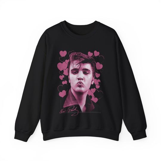 New Elvis Presley Graceland sweatshirt, Elvis Presley SMOOCHES Sweatshirt