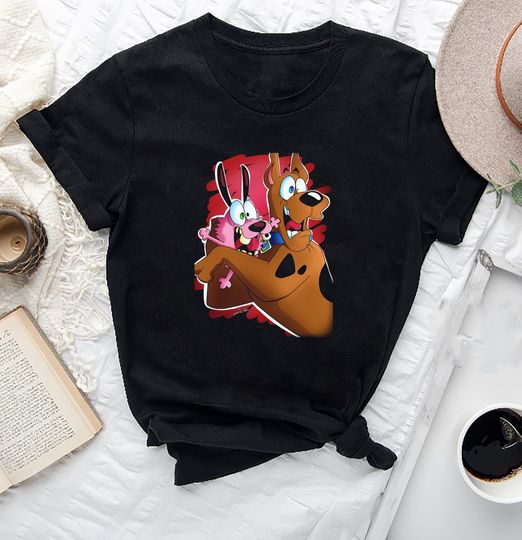 Courage the Cowardly Dog And Scooby Doo T-Shirt