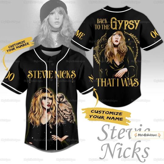 Stevie Nicks Jersey, Stevie Nicks Jersey Shirt, Stevie Nicks Baseball Shirt