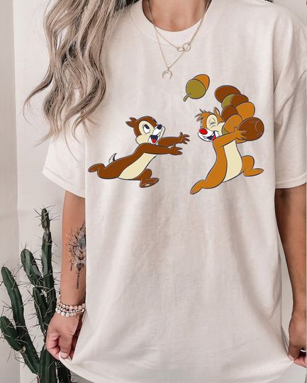 Disney Chip n Dale Chipmunks Acorn Run T-Shirt, Rescue Ranger Shirt
