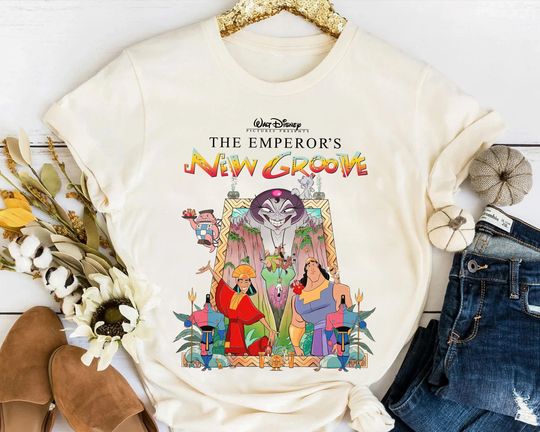 Disney The Emperor's New Groove Vintage Group Shot Poster Shirt