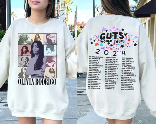 Olivia Guts World Tour Double Sided Sweatshirt