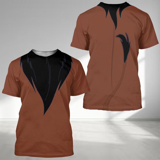 Lion 3D Costume Shirt, Lion Scar Cosplay 3D T Shirt