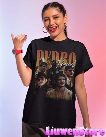 Vintage Pedro Pascal Shirt, Pedro Pascal Tribute Celebrity Shirt