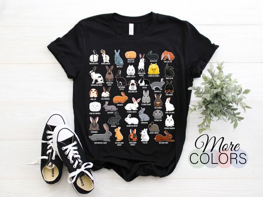 Type of Rabbits Cute T-Shirt, Bunny Lover Gift