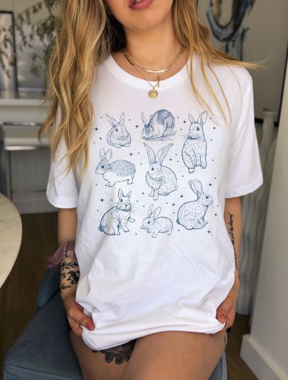 Rabbit Shirt, Bunny Lover Gift
