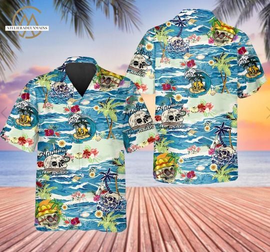Another Paradise Skull Beach Hawaiian Shirt