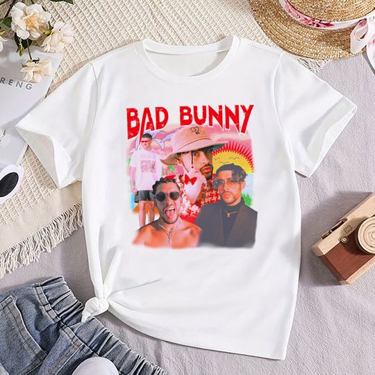 Graphic Bad Bunny T-Shirt, Bad Bunny Merch, 2024 Most Wanted Tour Bad Bunny Shirt