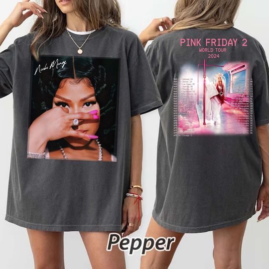 Nicki Minaj Shirt, Nicki Minaj Pink Friday 2 Tour Shirt, Nicki Minaj World Tour Shirt