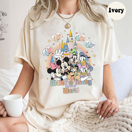 Retro Walt Disney World Shirt, Disney Shirt, Vintage Disneyworld, Mickey And Friends Shirt