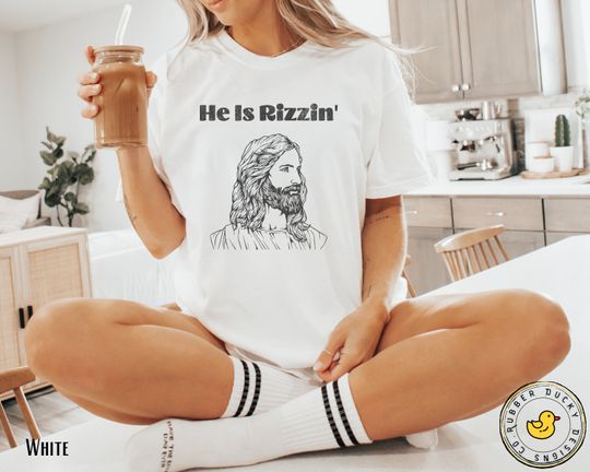 He is Rizzin' Shirt | Funny He is Risen Easter T-Shirt