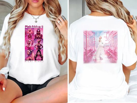 Nicki Minaj Pink Friday 2 Tour Shirt Gag City T-Shirt Nicki Minaj World Tour Shirt