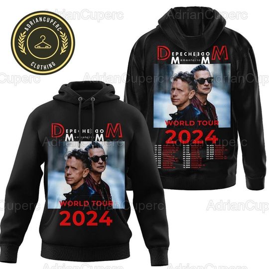 Depeche Mode Hoodie, Depeche Mode World Tour 2024 Shirt