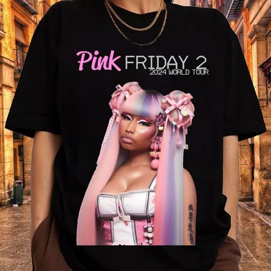 Nicki Minaj Pink Friday 2 Concert Shirt, Retro Nicki Minaj Tour 2024 T-Shirt