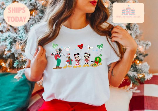 Mickey And Friend Christmas Shirt, Disney Christmas Shirt, Disney Christmas Shirt