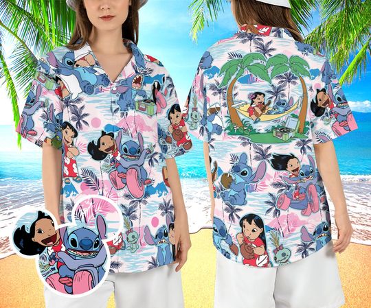 Disney Tropical Lilo & Stitch Hawaiian Shirt