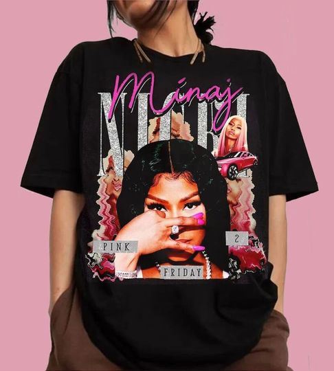 Nicki Minaj Retro T-Shirt, Vintage Nicki Minaj Shirt, Nicki Minaj Tour 2024 Shirt