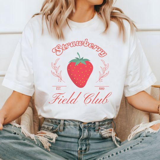 Cottagecore Preppy Strawberry Shirt