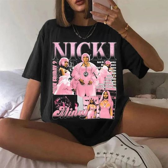 Retro Nicki Lewinsky Airbrush Style Shirt, Nicki Minaj T-Shirt
