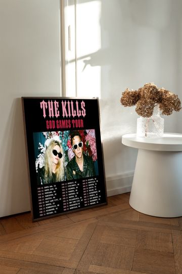 The Kills 2024 Tour poster, Music Tour 2024 poster