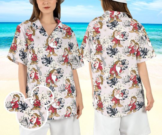 Disney Grumpy Dwarf Tropical Hawaiian Shirt