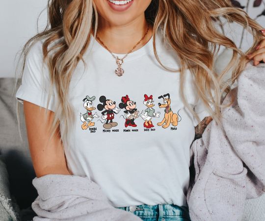 Retro Cute Disney Mickey and Friends Shirt