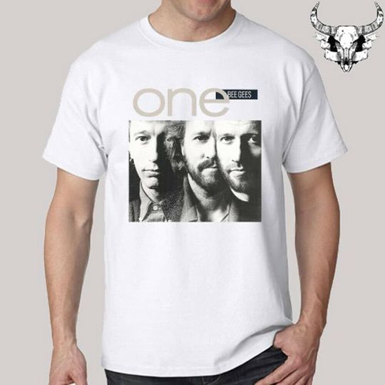 BEE GEES One Pop Music Group Mens White TShirt