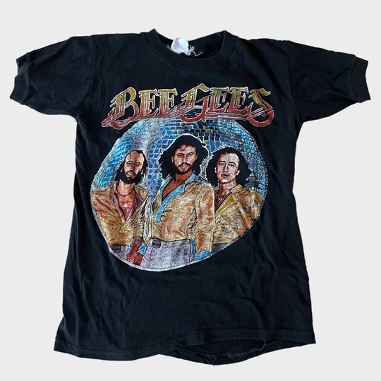 1979 Bee Gees North America Tour Vintage Band Disco Tee Shirt 70s 1970s