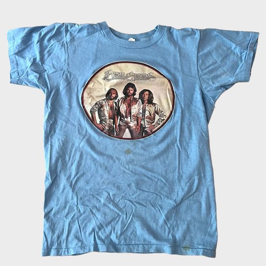 1970s Bee Gees Vintage Tour Band Disco Tee Shirt 70s