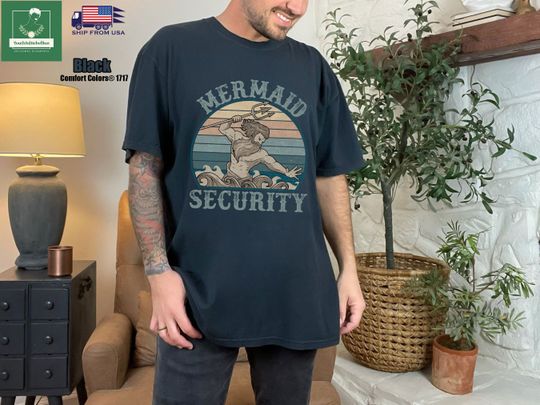 Disney Retro Mermaid Security Shirt, Vintage Dad The Little Mermaid T-shirt