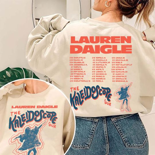 Lauren Daigle The Kaleidoscope Tour 2024 Double Sided Sweatshirt