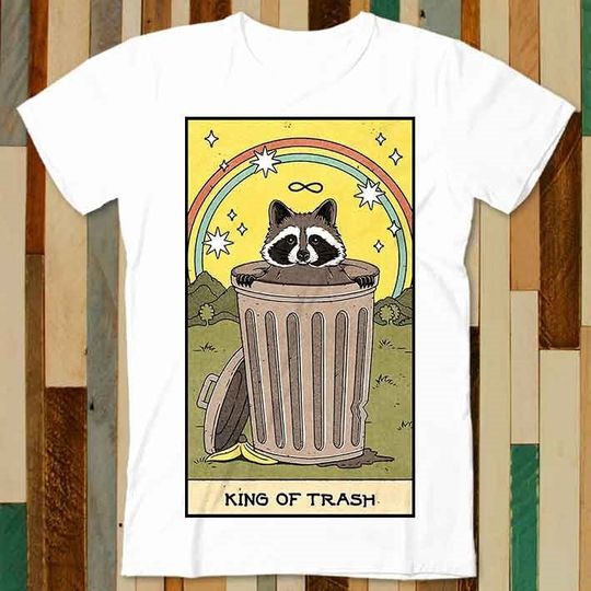 King Of Trash Raccoon Tarot Card T Shirt