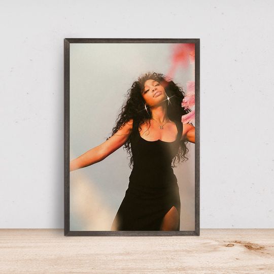 SZA Poster - Room Decor Wall Art - Canvas Fabric Print - Poster Gift