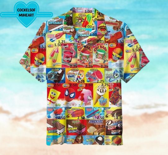 Funny Hawaiian Shirt Ice Cream Hawaiian Shirt