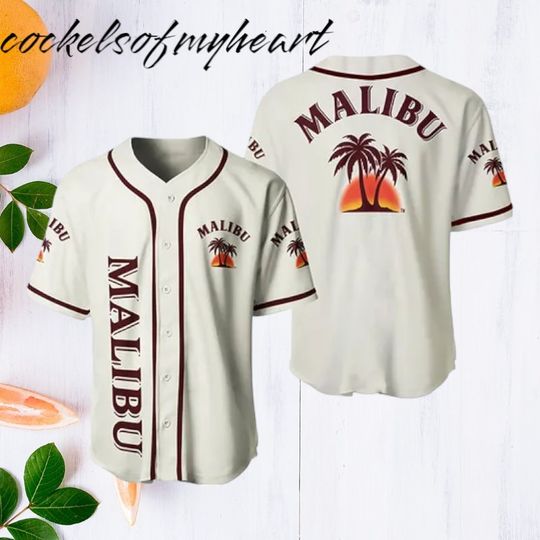 Vintage Begie Malibu Baseball Jersey Shirt For Kids Men Women Gift Party