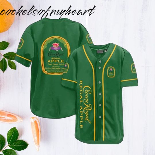 Green Original Crown Fan  Baseball Jersey Shirt For Kids Men Women Gift Party