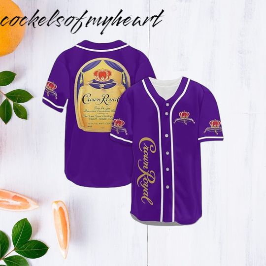 Purple Original Crown Fan  Baseball Jersey Shirt For Kids Men Women Gift Party