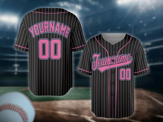 Personalized Team Name Shirt, Baseball Jersey For Baseball Fans