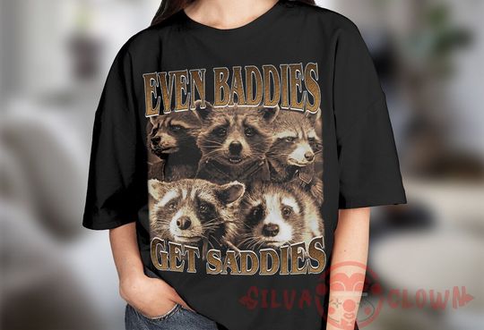 Raccoon Funny Vintage 90s Bootleg T-Shirt